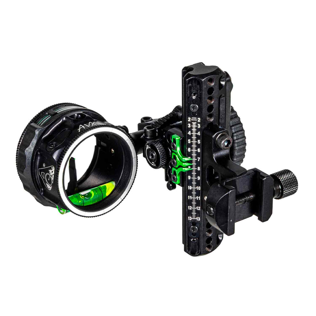 Axcel Driver Plus Slider Sight w/AVX-41 Scope Stealth BH .019 Green and Red Fiber Ranger Pin RH main image 1