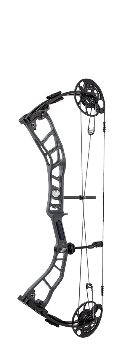 Elite Emerse Slate Gray RTH Compound Hunting Bow Kit 30# - 60