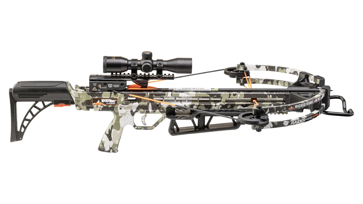 Wicked Ridge Raider 400 De-Cock w/ Rope Sled Package (Pro-View Scope)| XSpot Archery