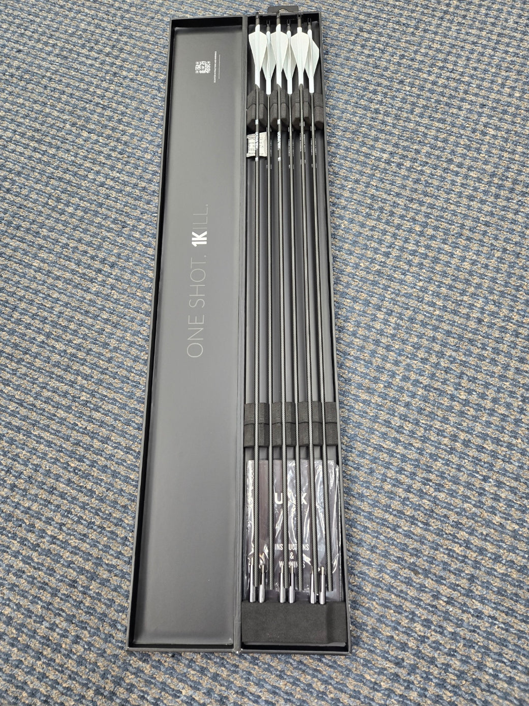 ULTRAVIEW UV 1K Fletched Arrows 6 Pk 350 Spine b| XSpot Archery