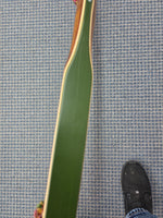 59 Bear Kodiak Traditional Recurve Bow 50# RH Shedua/Purple Heart/Green Glass Used