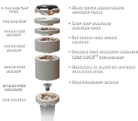 Hamskea Black Stainless Steel 4 oz Quick Change In-Line Weight