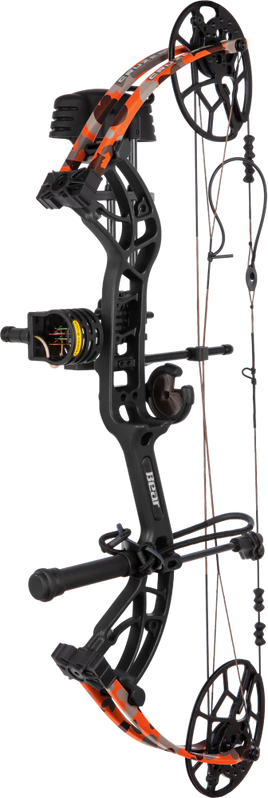 Bear Cruzer G4 RTH Compound Hunting Bow Pkg Fred Bear Fire Orange  RH