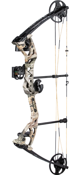 BEAR ARCHERY LIMITLESS RTH PACKAGE GOD'S COUNTRY CAMO 19-29 IN. 25-50 LBS. RH