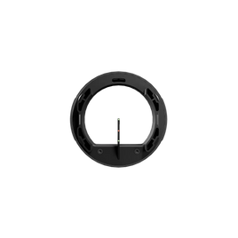 Black circular bow sight housing with fiber-optic pins Xspotarchery