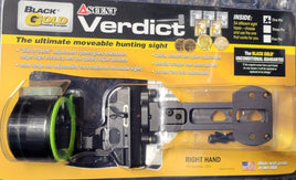Black Gold Ascent Verdict Sight 1 Pin 4 in. Dovetail .019 RH Black
