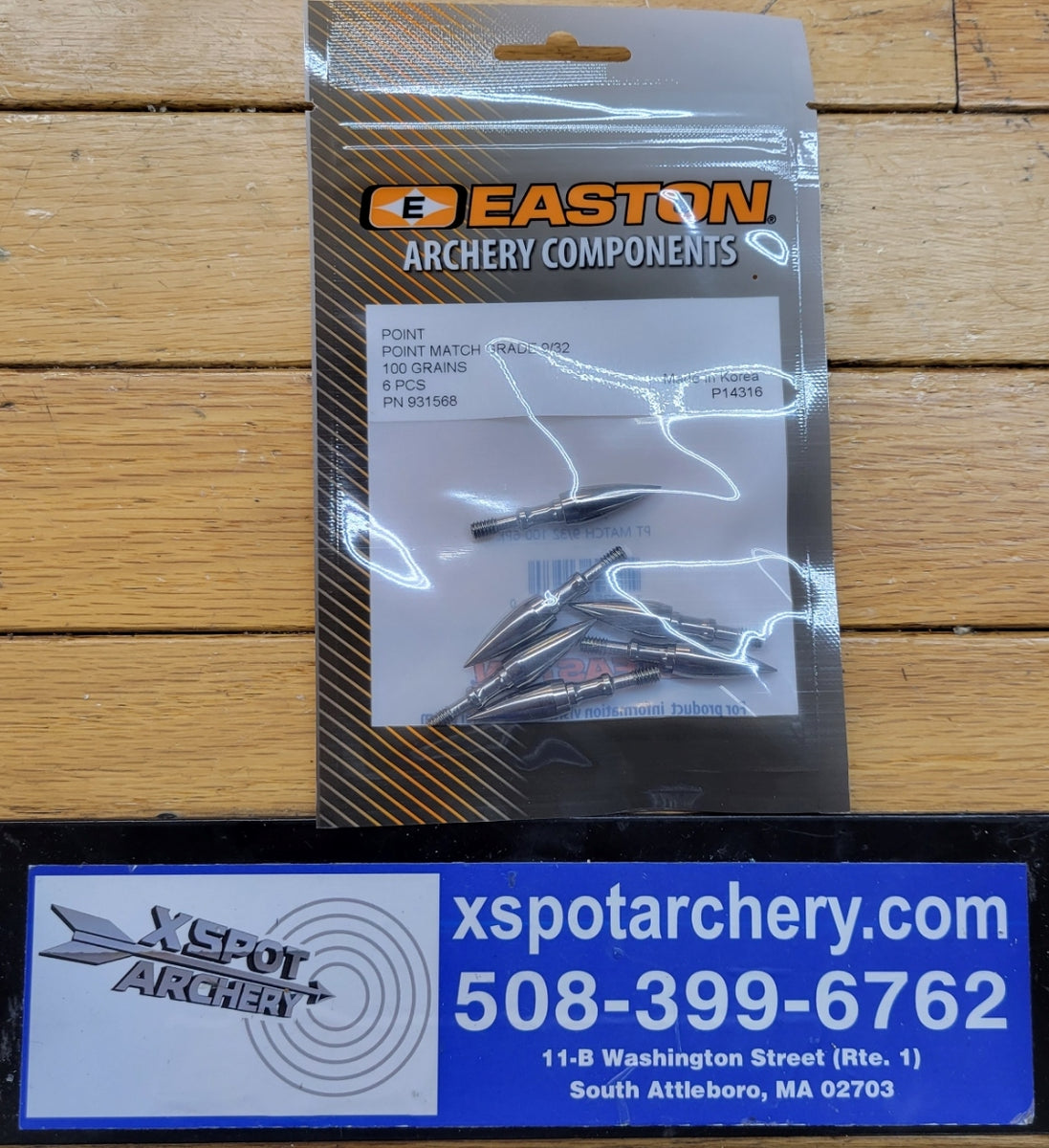EASTON MATCH GRADE FIELD POINTS 5/16 100 GR. 6 PK.| XSpot Archery