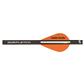 NAP QUIKFLETCH W/QUIKSPIN VANE BLACK TUBE WHITE/ORANGE 6 PK.