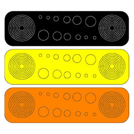 SPECIALTY ARCHERY CIRCLES/DOTS BLACK/ORANGE/YELLOW