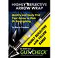 GUT CHECK HIGHLY REFLECTIVE ARROW WRAPS YELLOW 6 PK.