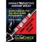 GUT CHECK HIGHLY REFLECTIVE ARROW WRAPS RED 6 PK.