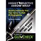 GUT CHECK HIGHLY REFLECTIVE ARROW WRAPS SILVER 6 PK.